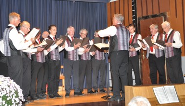 «z’Berg» mit erhebendem Gesang des Balgacher Männerchors