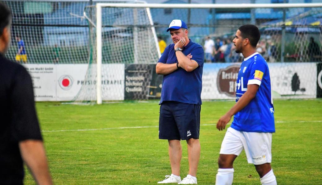 Widnau-Trainer Andreas Lüchinger: Die Hoffnung auf die Cup-Sensation wich der Ernüchterung.