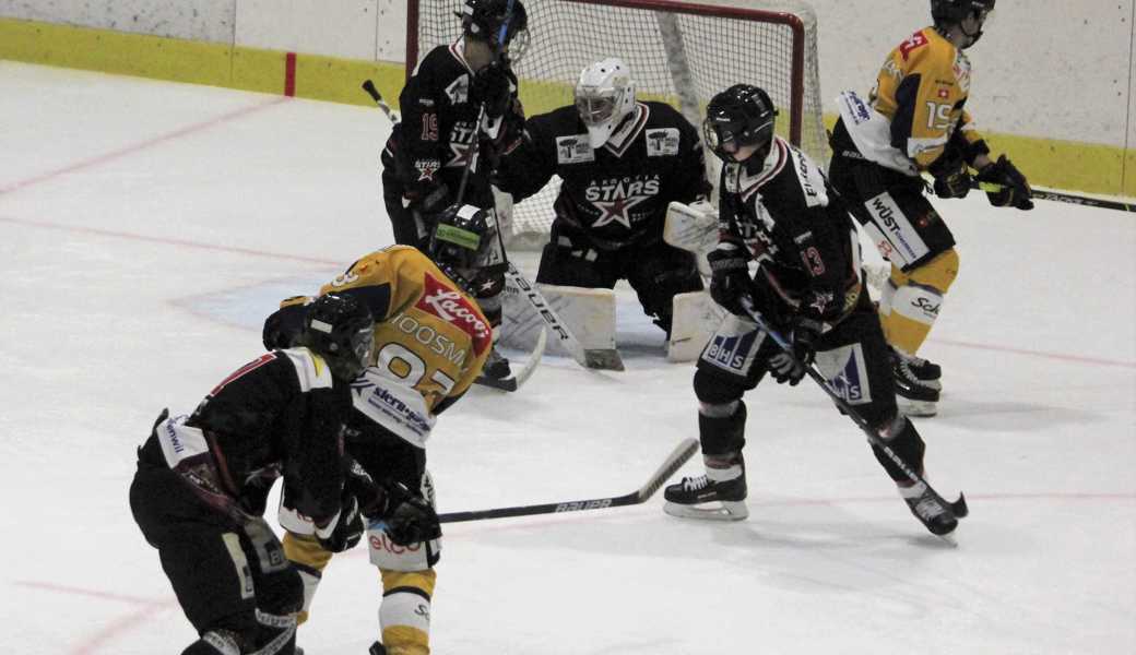 Mica Moosmann war allen drei Treffern der Gäste beteiligt (2 Tore, 1 Assist). Er fand die Lücken in der Argovia-Abwehr, seinen Teamkollegen gelang das weniger.  Mica Moosmann war allen drei Treffern der Gäste beteiligt (2 Tore, 1 Assist). Er fand die Lücken in der Argovia-Abwehr, seinen Teamkollegen gelang das weniger.