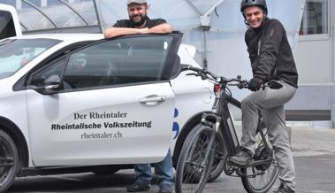 Der Test: Benzinauto gegen Elektrovelo