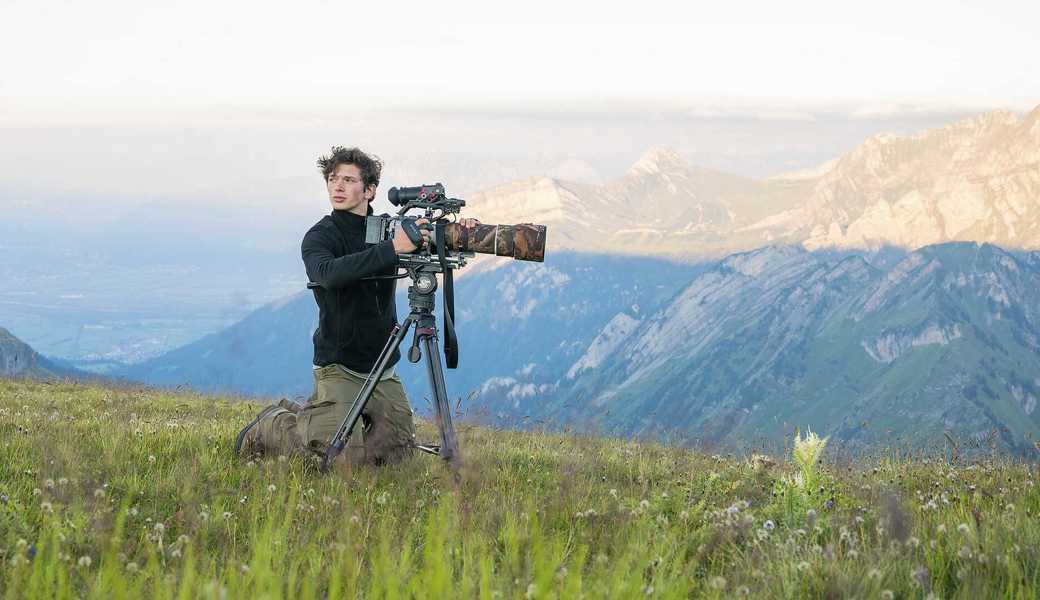 Der junge Fotograf Levi Fitze zeigt Bilder der Schweizer Bergwildnis