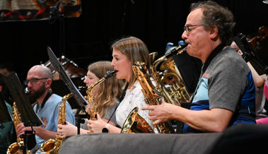 Der Musikverein Berneck unterhielt mit bekannten Melodien aus Film und Fernsehen