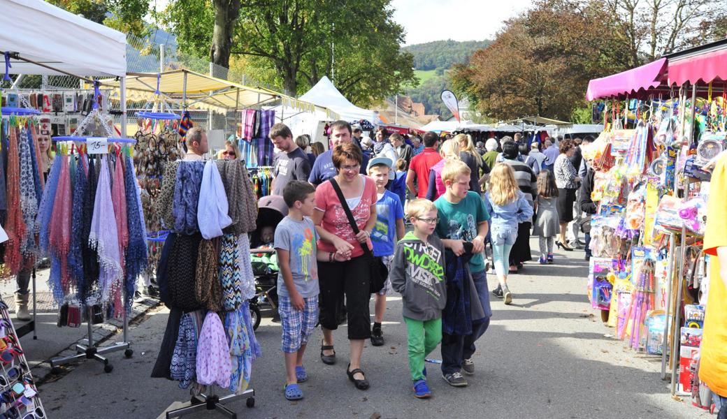 Dieses Jahr wird es nur auf einer Seite der Strasse Marktstände geben.