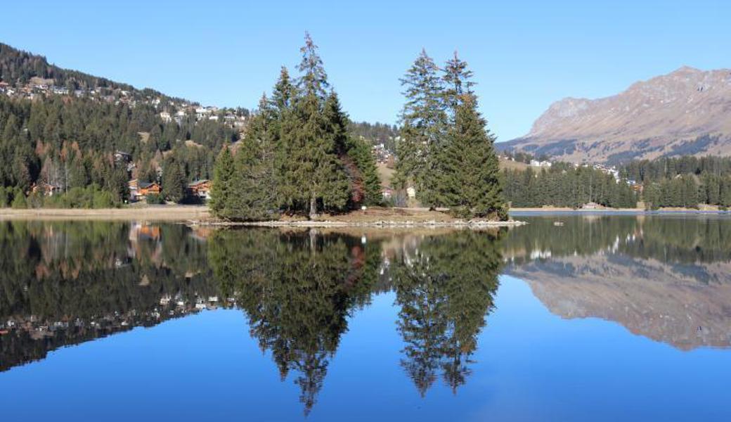 Regula hat gleich drei Lieblingsbilder. Vom Heidsee in der Lenzerheide...