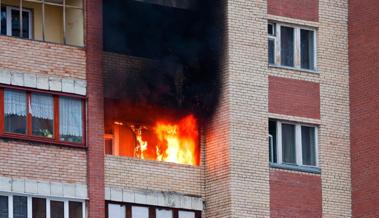 Feuer auf Balkon
