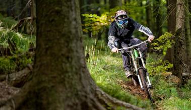 Polizei und Förster kontrollierten Biker im Wald