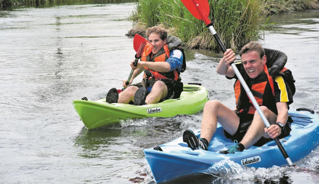 Erbittertes Duell auf dem Rheinkanal.