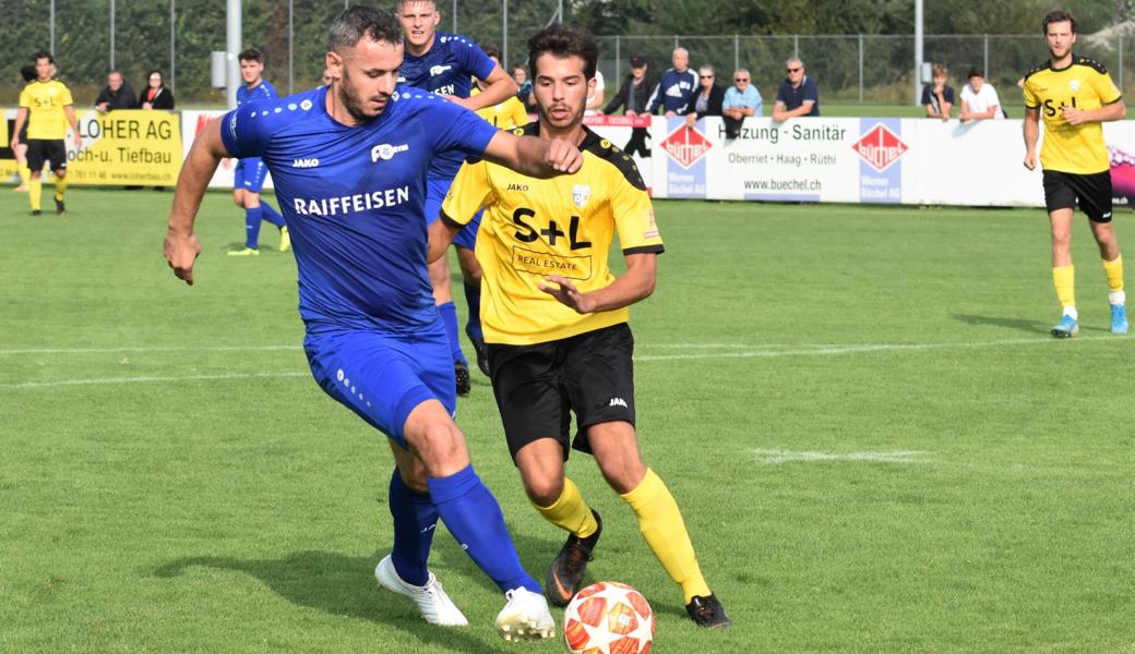 Noch ist unklar, wann Rüthi (in blau) und Widnau II wieder in die Saison starten - möglicherweise wird es jedoch im Juni soweit sein.