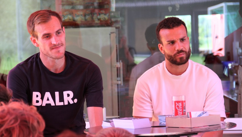 Fabian Schubert (links) und Nicolas Lüchinger in Montlingen.