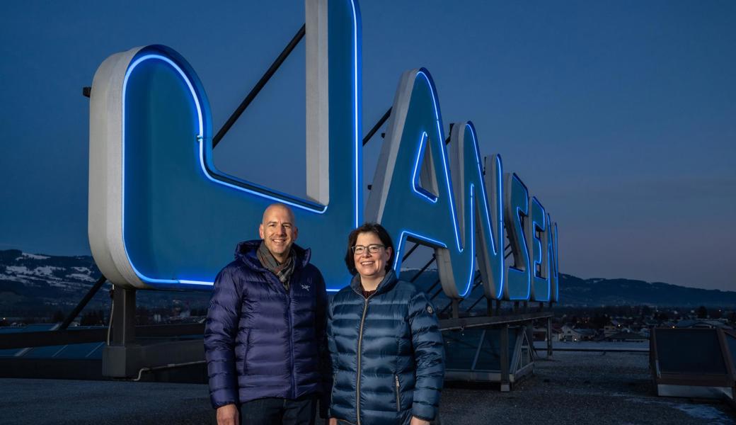 Cousine und Cousin: Priska und Christoph Jansen führen gemeinsam die Jansen-Gruppe mit Hauptsitz in Oberriet.