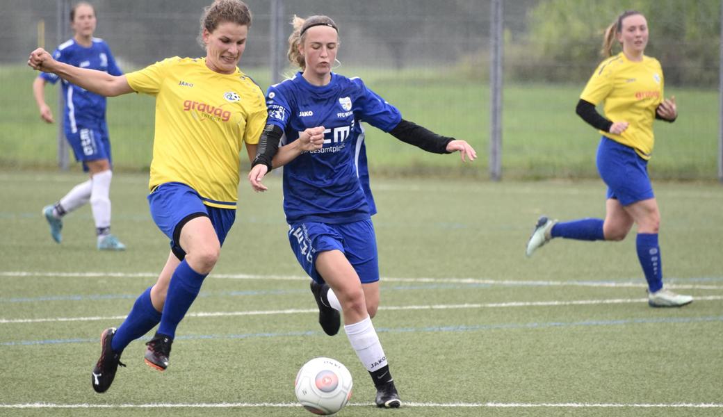 Widnau (in blau) holte im ersten Rückrundenspiel einen Punkt, Au-Berneck nicht.