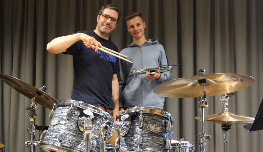 Die Schüler von Schlagzeuglehrer Mario Söldi zeigen am Konzert was sie auch während der Coronazeit gelernt haben.