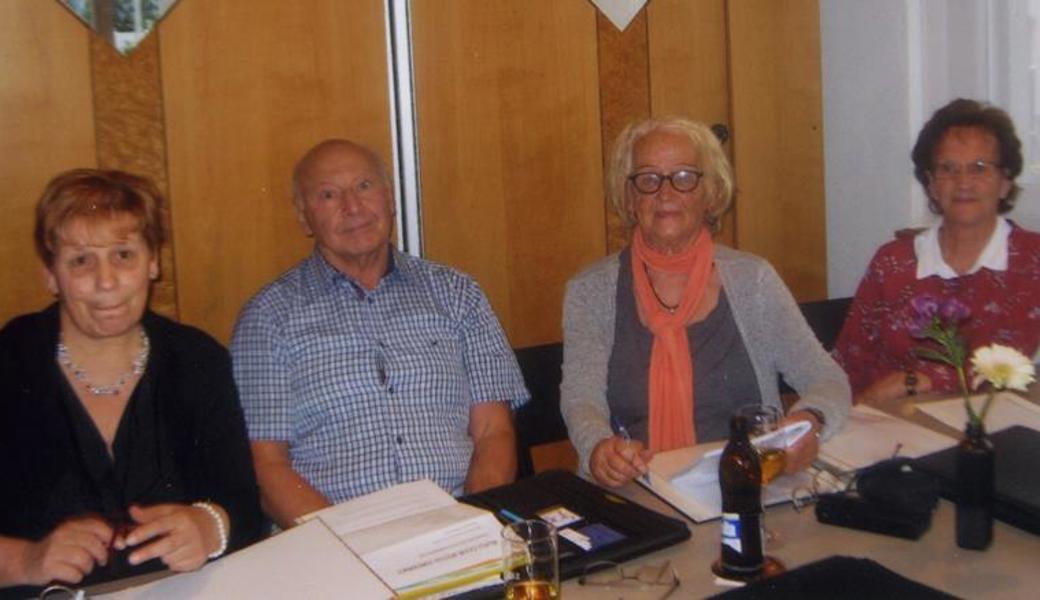 Die Kommission bleibt ein weiteres Jahre im Amt: (v. l.) Präsidentin Edith Kobler, Kassier Bernhard Büchel, Aktuarin Eva Zoller und Vizepräsidentin Anni Sonderegger.
