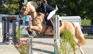 Herbstwetter und Springsport erfreuten Reiterin, Pferd und Publikum