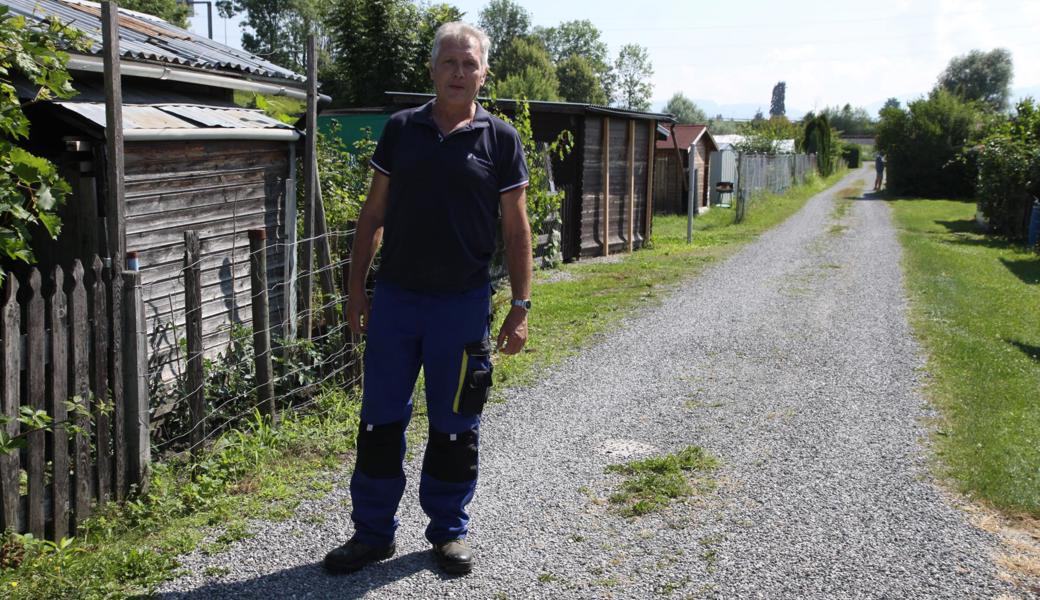 Manfred Zoller ist seit 15 Jahren der Chef der Schrebergärten, die von der Ortsgemeinde Au verpachtet  werden. 