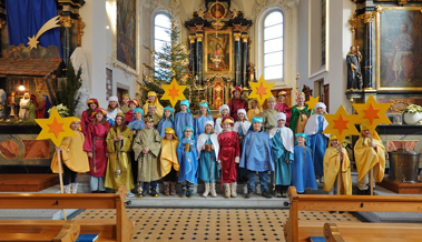 Im Berggebiet waren 31 Sternsinger und Sternsingerinnen unterwegs