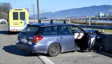 Zwei Verletzte bei Selbstunfall auf der Autobahn