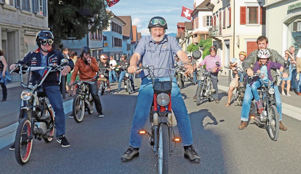 Der Töffliclub Berneck war auch beim Umzug dabei.  