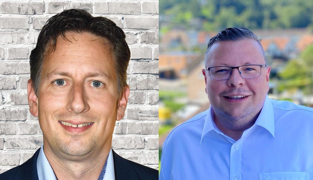 Neu im Gemeinderat: Michael Graf (links, FDP) und Dominic Weder (parteilos).