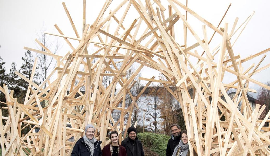 Die Vorstandsmitglieder sind (v. l.) Simon Tobler, Astrid Dörig, Pascal Graber, Roger Graf, Fiona Tobler. Es fehlt: Thomas Oesch. 