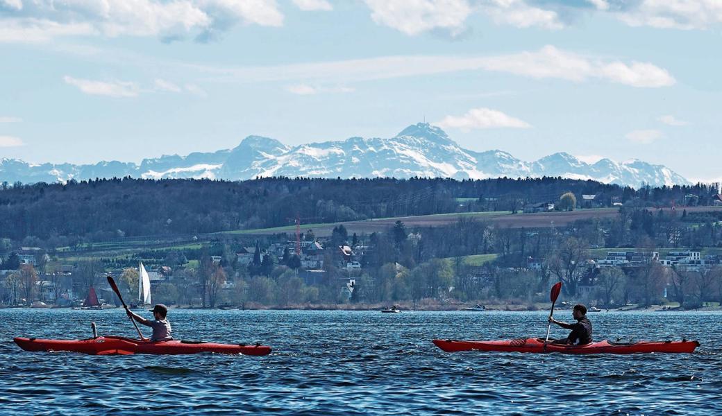 Der Säntis ist von fast überall am Bodensee zu sehen. 