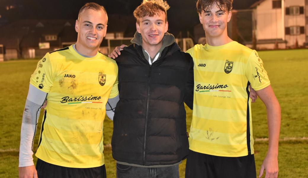 Die drei Fessler-Brüder beim FC Heiden (von links): Raphael, Michael und Samuel.