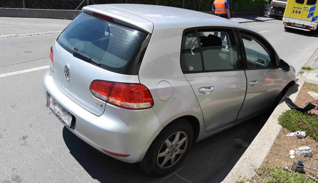 Die 86-jährige Fahrerin verletzte sich beim Unfall.