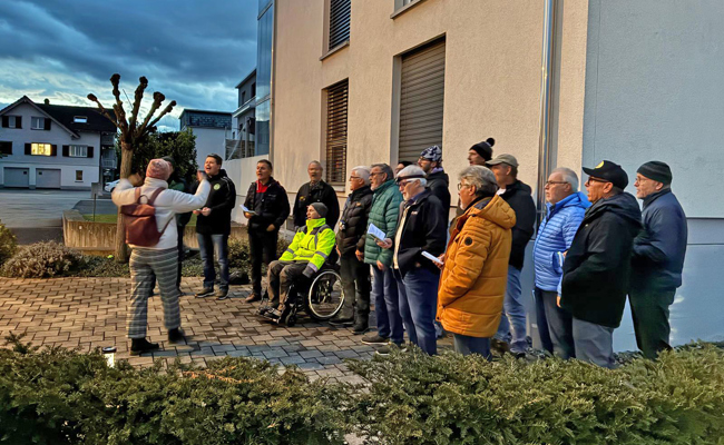Männerchor unternahm zum 150-Jahr-Jubiläum einen musikalischen Dorfspaziergang