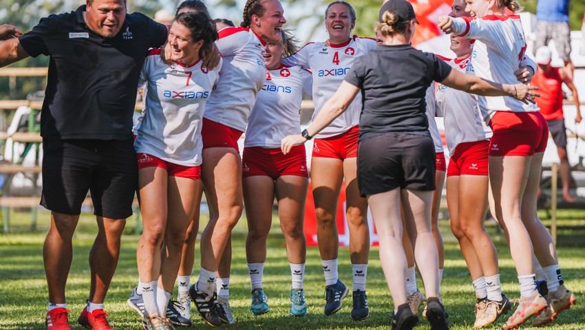 Die Schweizer Frauen freuten sich nach dem Sieg gegen Österreich über Bronze.