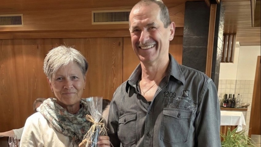 Ehrung für Heidi Zünd.