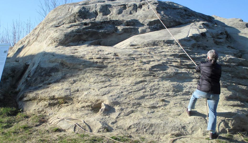 Was für Australien der Ayers Rock, ist für das Vorderland der Felskopf im Weiler Altenstein, der unmittelbar am beliebten «Chindlistei»-Rundwanderweg zum Hochklettern einlädt.