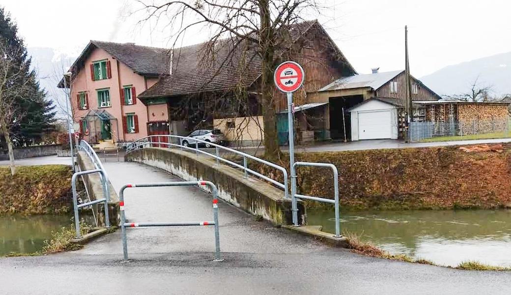 Sicher ist sicher: Fahrverbot in Montlingen.
