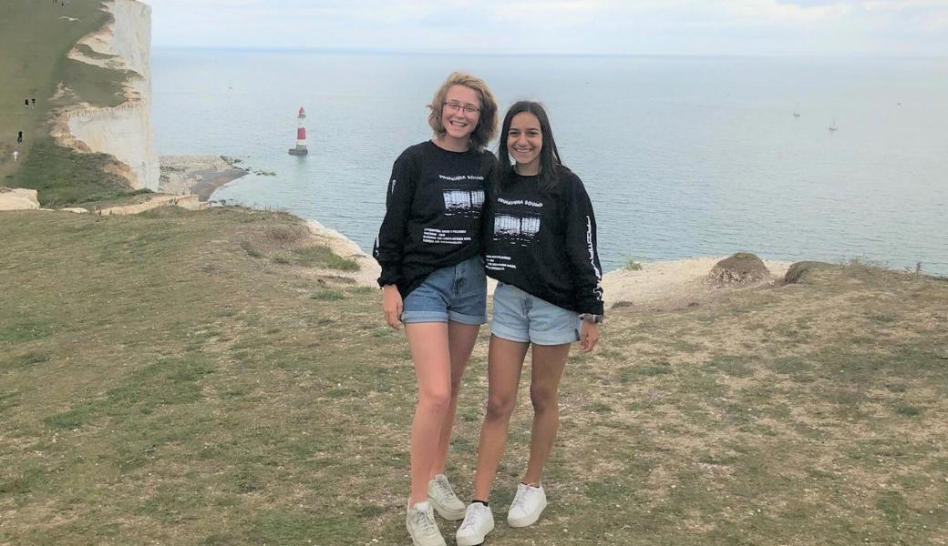 Samira aus Widnau erkundete die «Seven Sisters Cliffs» in England.