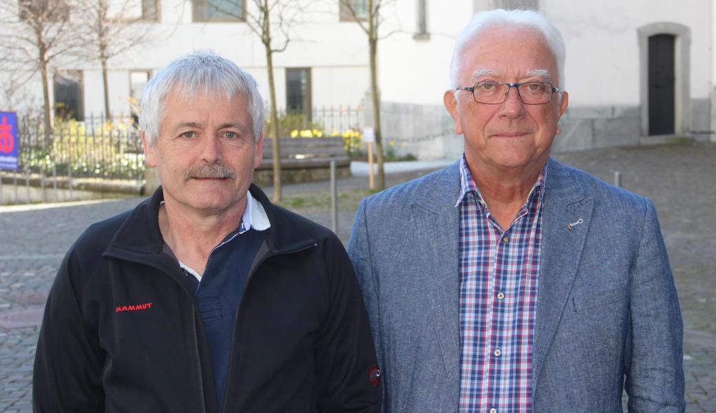 Der frühere Lehrer Rainer Lipp (links) hilft zusammen mit zwei zusätzlichen Kräften im Vorstand mit. Vereinspräsident Hans-Peter Enderli ist froh, dass die Aufgaben breiter verteilt sind.