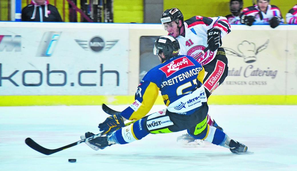 Der SC Rheintal – hier mit Yves Breitenmoser gegen Bellinzona – bot den Zuschauern in Widnau viel Spektakel, aber weniger Erfolgserlebnisse als erhofft.