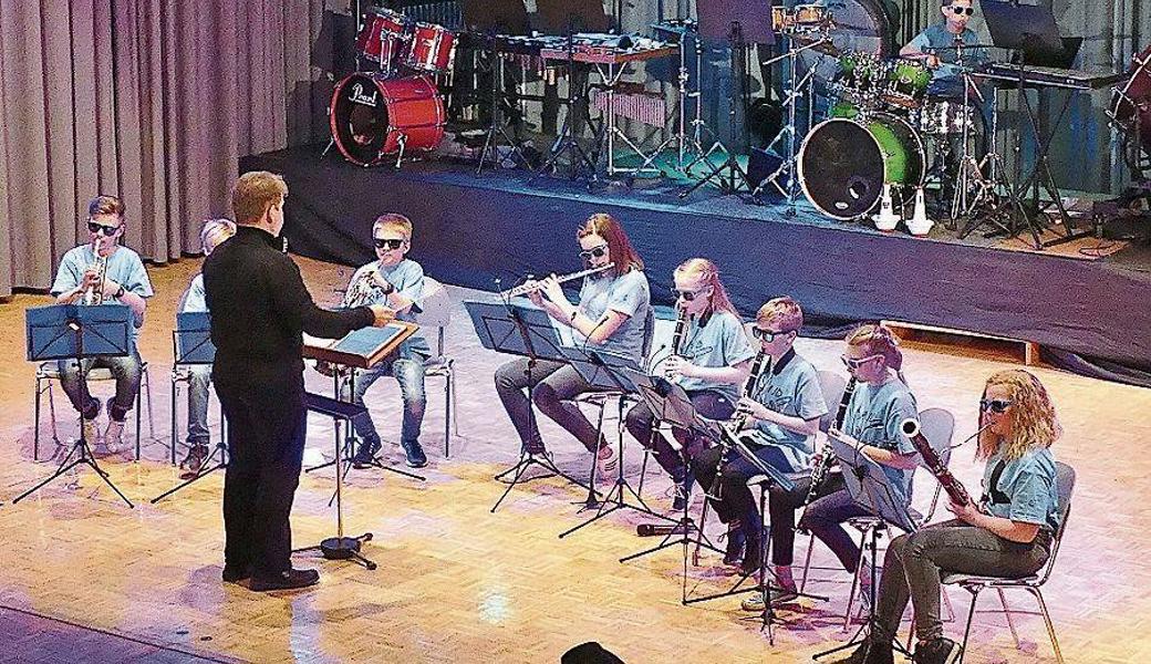 Die Youngsters von der Juniorband der MG Montlingen-Eichenwies machten ihre Sache sehr gut.