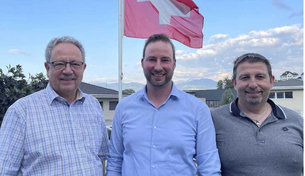 Ein SVP-Trio kandidiert für die Gemeindewahlen (von links): Markus Straub, Michael Göldi und Christof Frei. 