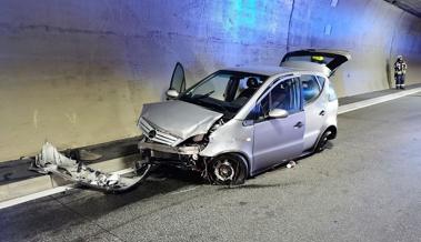 Im Pfändertunnel ins Schleudern geraten