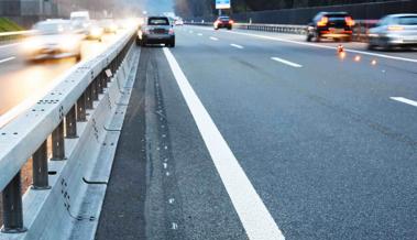 Auf der Autobahn verunfallt