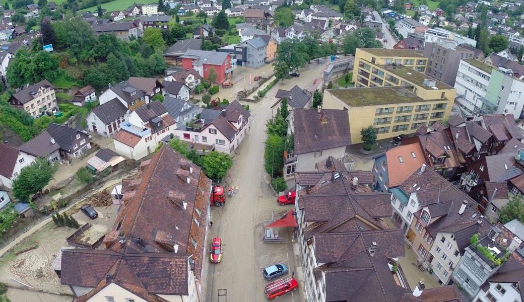 Am 28. Juli 2014 richtete ein Unwetter in Altstätten Schäden in der Höhe von über zwölf Millionen Franken an.