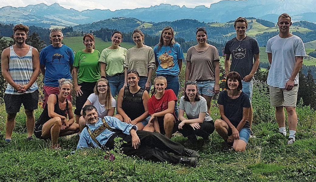 15 Leiterinnen und Leiter reisten in den hügeligen Halbkanton Appenzell Ausserrhoden. Bild: pd