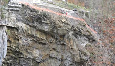 Rappenlochschlucht: Felsnase wurde gesprengt