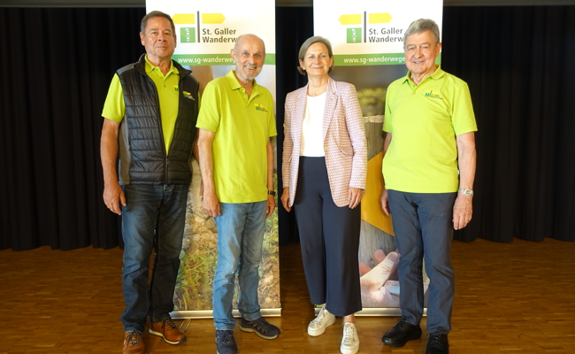 Neue Gesichter im Vorstand des Vereins St. Galler Wanderwege