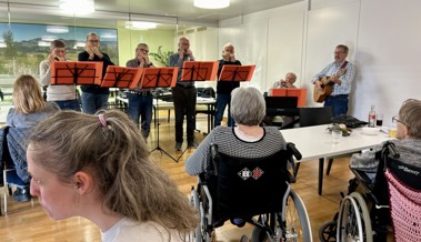 Die "Muhas" begeisterten die Pensionärsfamilie im Haus Sonnengarten