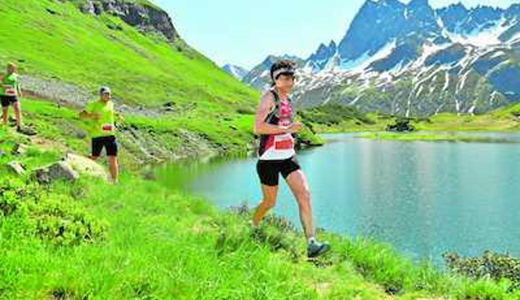 Doris Lüchinger aus Diepoldsau auf dem Weg zu einem fantastischen Resultat und dem Sieg in ihrer Altersklasse am Montafon Arlberg Marathon.