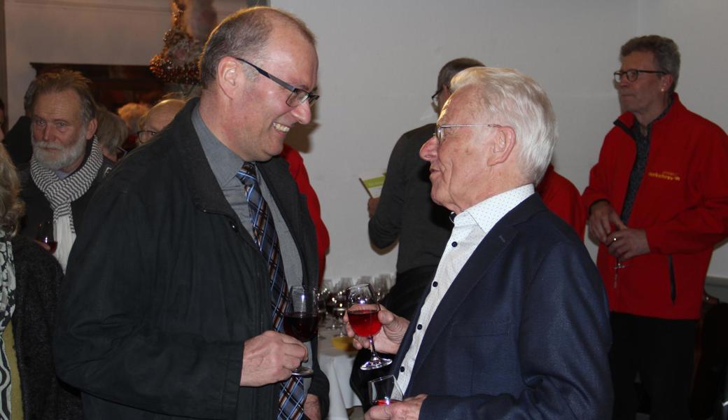 Weil Nationalrat und Bauernpräsident Markus Ritter (links) ein Altstätter ist, nahm auch er am Anlass teil. Natürlich freute sich Wolfgang Kessler über den hohen Besuch.