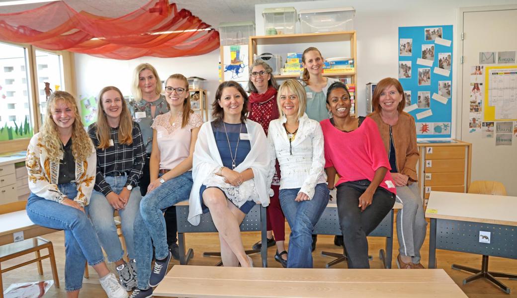 Das Schulteam der Sprachheilschule Rheintal (v. l.): Eva Barber, Maria Egelund, Edith Marchetto, Annika Fritsch, Divina Suarez, Begoña Jakatics, Mirjam Lang, Lydia Schirmer, Maya Columpsi, Margrit Bauer. 