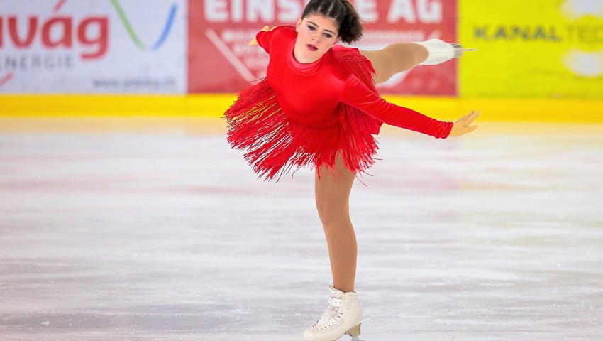 Alina Fraefel vom Eislaufverein Mittelrheintal.