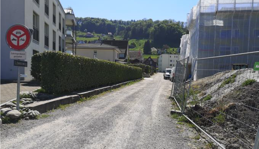 Am "Löwenweg" beginnen bald die Strassenbauarbeiten.