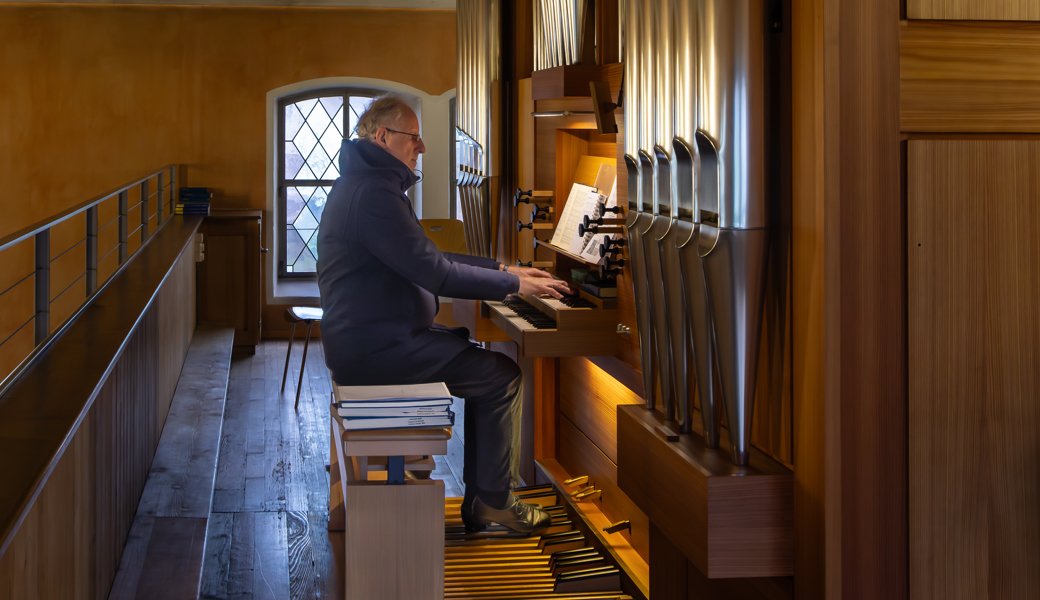 Bernhard Loss spielt seit 35 Jahren die Kirchenorgel